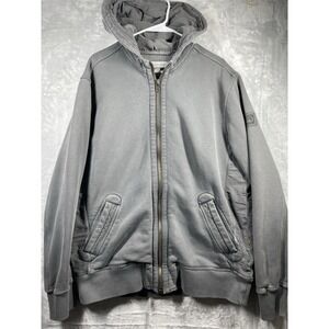 Quicksilver Men's Size XL  Vtg. Y2K Hoodie Sweatshirt Surf Skate Gray Zipper